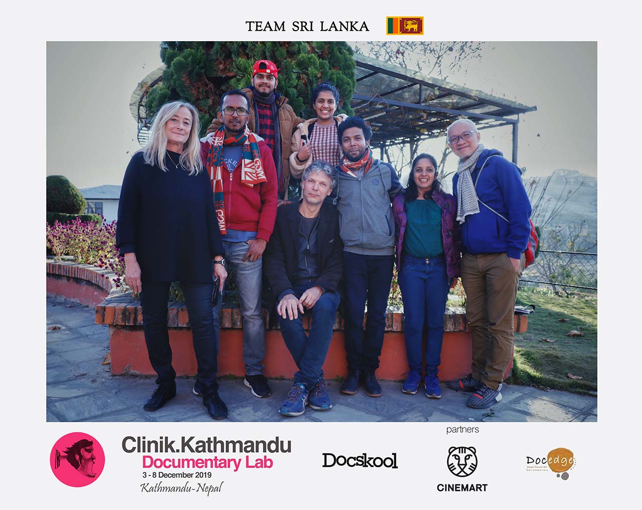 Clinik Kathmandu Documentary Lab 2019 SL Team with white border LQ