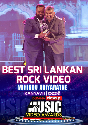 Kanyawi wins Best Sri Lankan Rock Music Video and Best Concept at Derana Music Video Awards 2023.