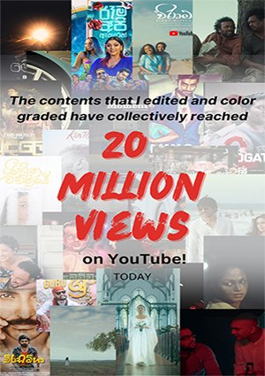 Milestone Achieved: The contents that I edited and color graded have collectively reached 20000000 views